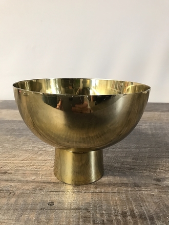 main photo of Gold Metal Pedestal Bowl