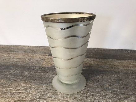 main photo of Frosted Glass Tapered Vase