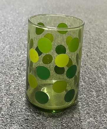 main photo of Green Polka Dot Juice Glass