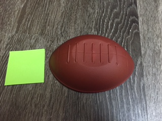 main photo of Brown Plastic Football Serving Bowl