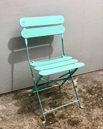 main photo of Turquoise Folding Cafe Chair