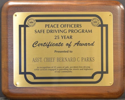 main photo of AAA Safe Driving Plaque