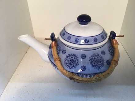 main photo of Decorative Teapot Bamboo Handle