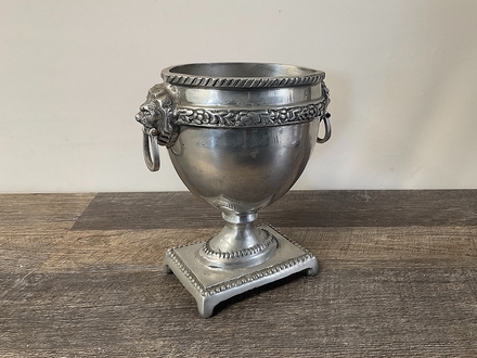 main photo of Silver Lion Footed  Oval Urn