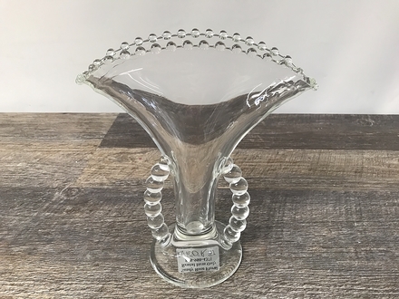 main photo of Vintage Glass Triangular Vase