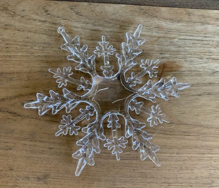 main photo of Clear Plastic Snowflakes