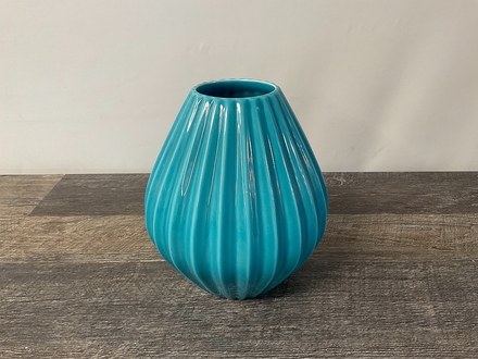 main photo of Turquoise Fluted Vase