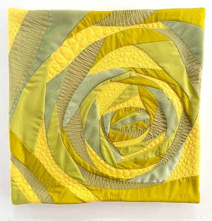 main photo of Fiber Art Floral in yellow
