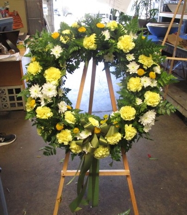 main photo of Fresh Floral Funeral Wreath