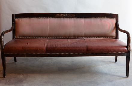 main photo of Upholstered Leather Bench