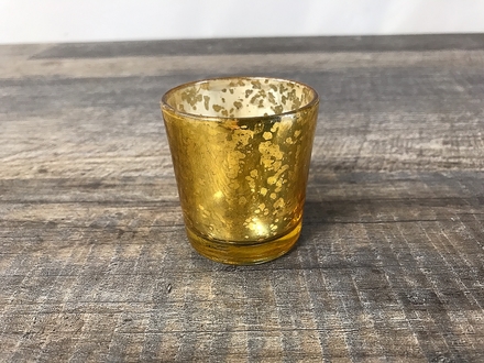 main photo of Gold Mercury Glass Votive A