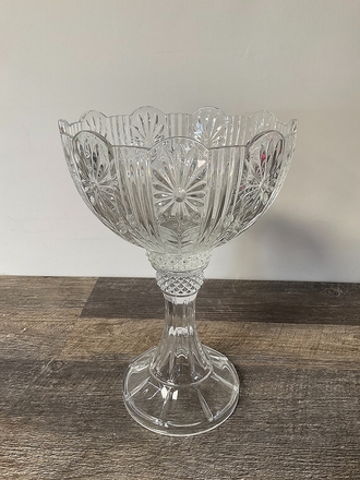 main photo of Tall Cut Crystal Footed Compote