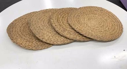 main photo of Woven Round Wicker Placemat