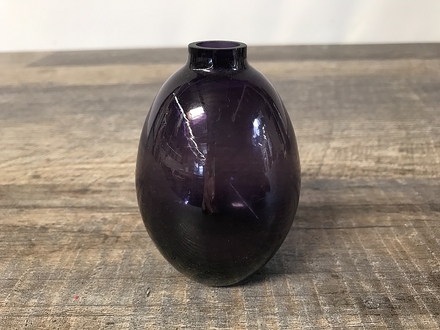 main photo of Purple Glass Egg Bud Vase