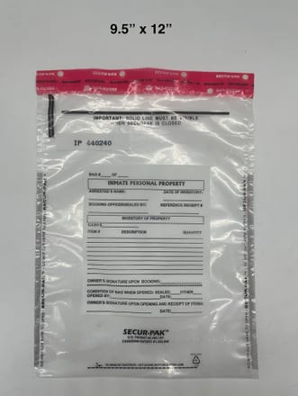main photo of "Inmate Personal Property" Plastic Bag (9.5" x 12")