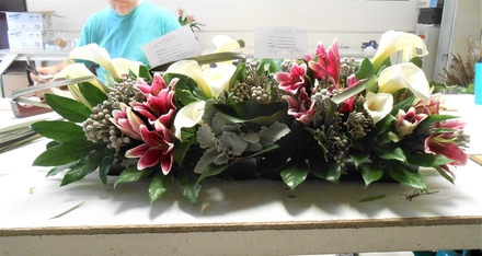 main photo of Fresh Floral Long Low Centerpiece or Mantel