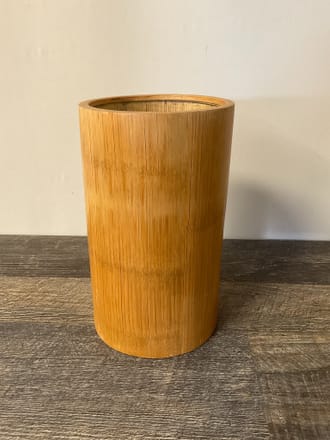 main photo of Split Teak Cylinder Vase A