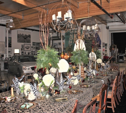 main photo of Fresh Floral Steam Punk Tablescape