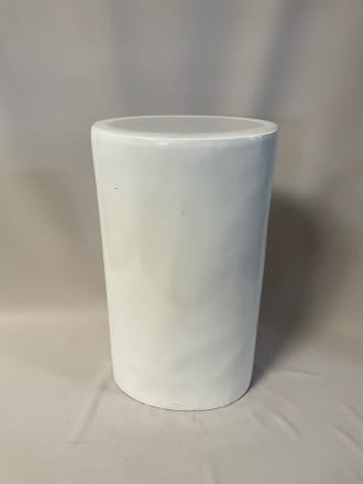 main photo of Medium White Oval Pedestal