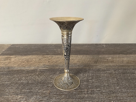 main photo of Silver Embossed Tapered Bud Vase