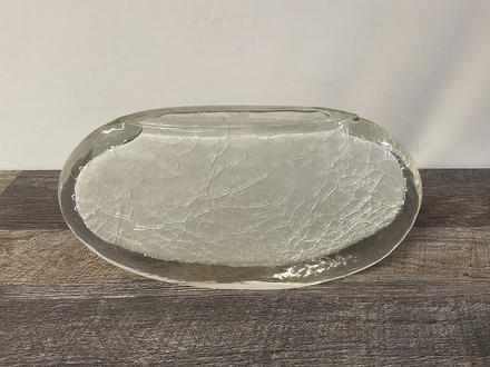 main photo of Crystal Crackling Oval Vase A