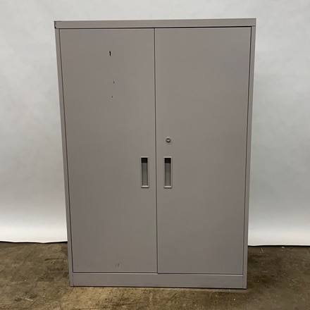main photo of Beige/Cream Storage Cabinet, Tall Metal