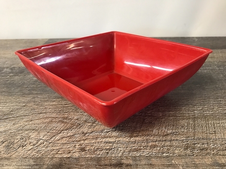 main photo of Red Plastic Square Bowl