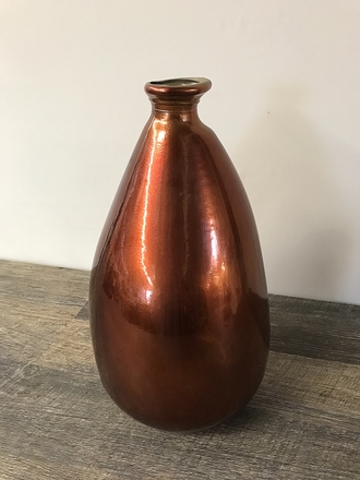 main photo of Copper Glass Pear Vase
