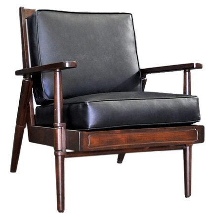 main photo of Chair, Mid Century, Dark Wood Frame
