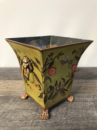 main photo of Metal Chartreuse Lion Vase