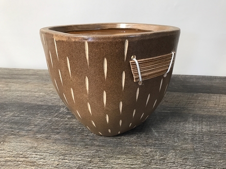 main photo of Brown Ceramic Twine Handle Vase