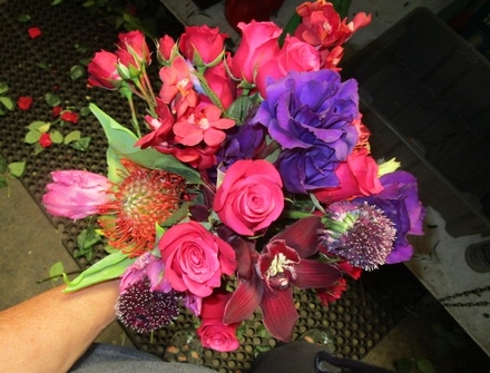 main photo of Fresh Floral Jewel Tone Bridal Bouquet