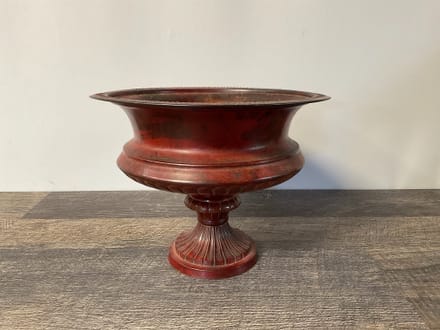 main photo of Red Metal Footed Urn