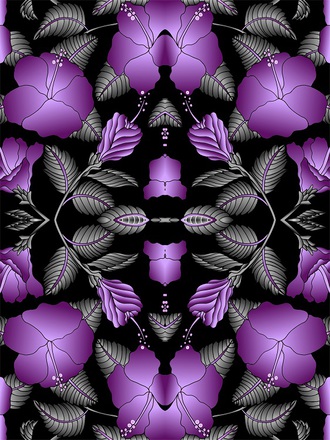 main photo of Hibiscus vortex black and purple