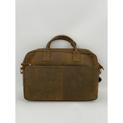 main photo of N/D Aged Leather Briefcase