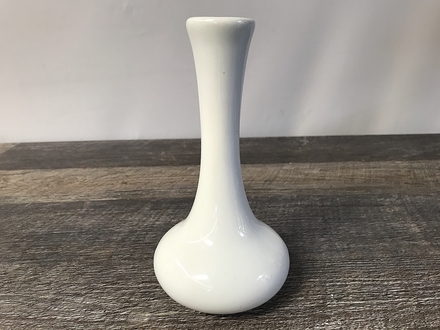main photo of Vintage Ceramic White Bud Vase