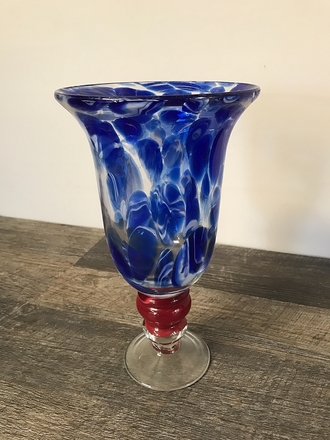main photo of Lapis Lazuli Glass Vase