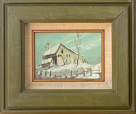 main photo of Vintage Framed Landscape Painting