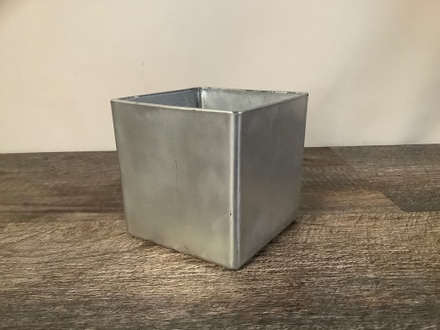 main photo of Matte Silver Glass Cube