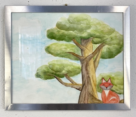 main photo of Woodland Fox Watercolor Framed