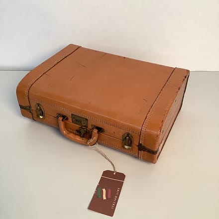 main photo of Small Brown Leatherette Travel Case