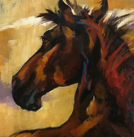 main photo of Figurative Horse Painting
