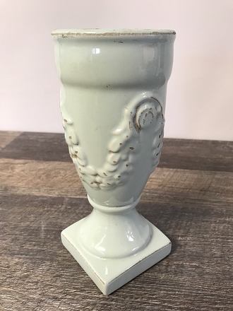main photo of Pastel Blue Ceramic Embossed Vase