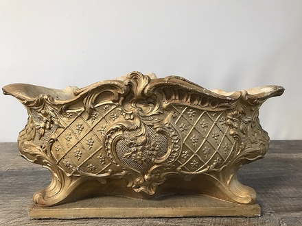 main photo of Gold Stone Embossed Footed Boat