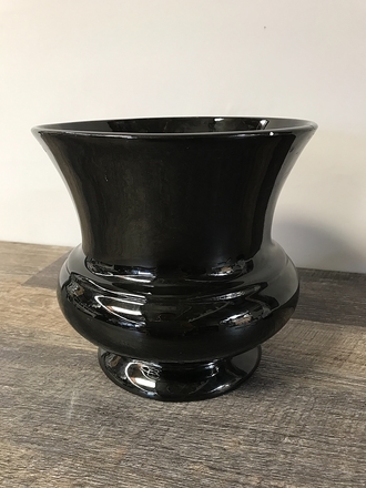 main photo of Black Ceramic Glossy Vase