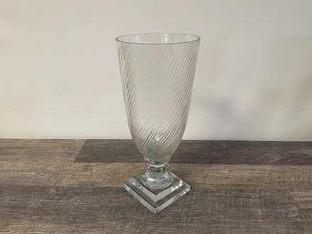 main photo of Crystal Ribbed Footed Vase