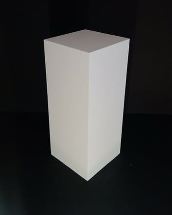 main photo of MISART-White Pedestal - 36" Tall