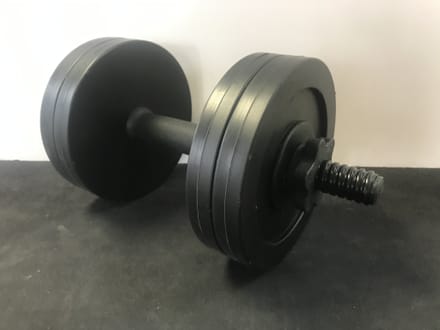 Fake Black Plastic Weights For Rent in North Hollywood Athletic Room Sports Props