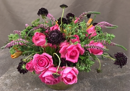 main photo of Fresh Floral Roses and Scabiosa
