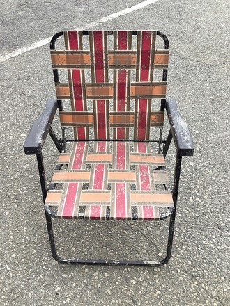 main photo of Lawn Chair, Folding, Vintage